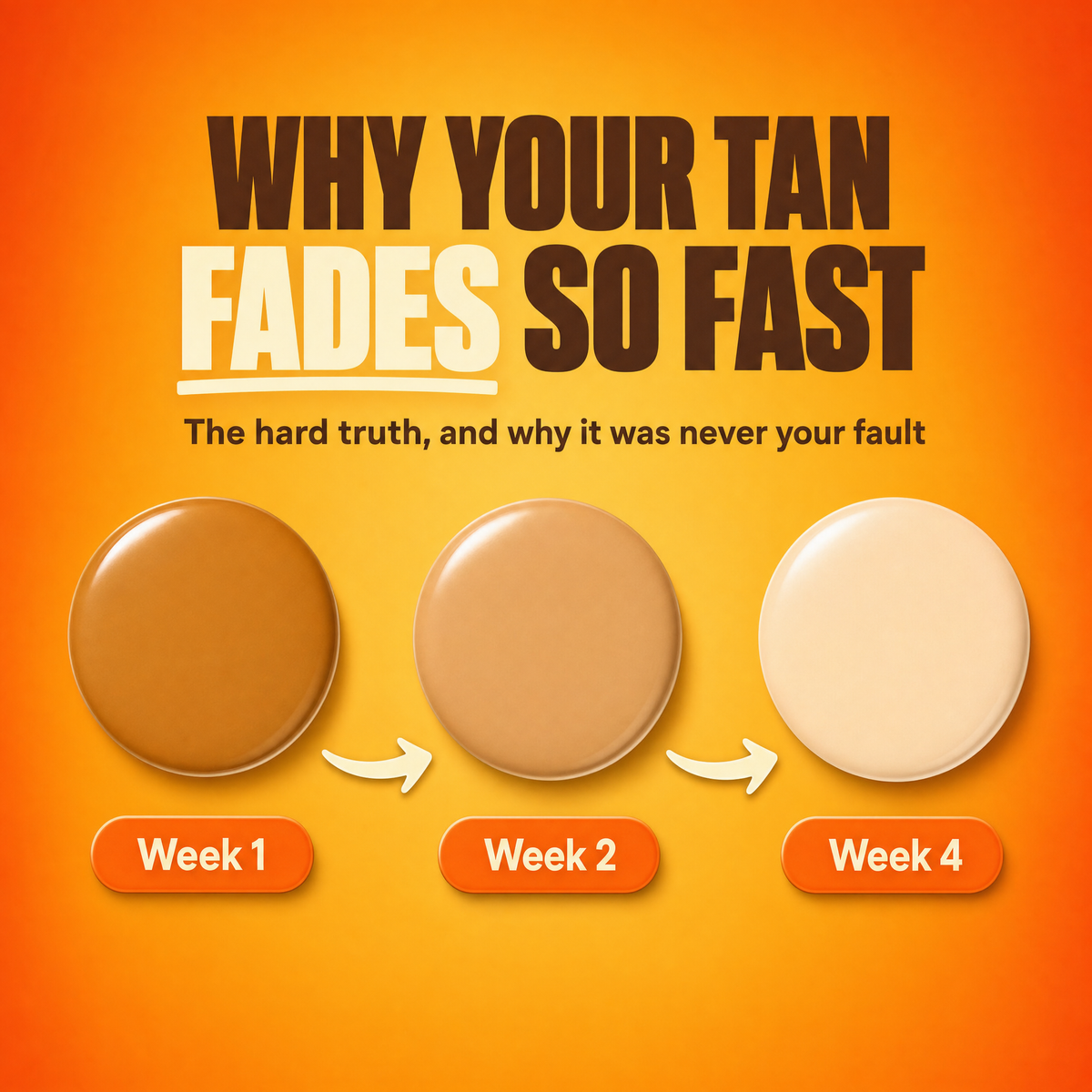 It's not you — your tan was always going to fade